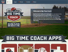 Tablet Screenshot of bigtimecoach.com